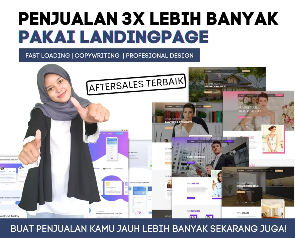 Jasa Pembuatan Landing Page Terbaik Ahzelan